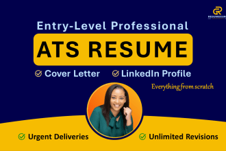 deliver entry level professional resume writing service