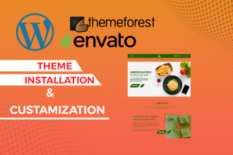 do themeforest wordpress theme installation and cutomization
