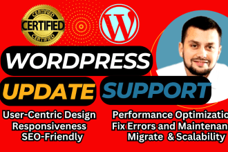 backup, update wordpress website, migrate, clone, duplicate, fix, SEO, speed up