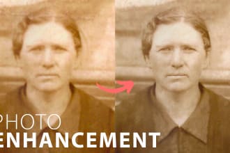 enhance, sharpen, denoise, unblur and upscale low quality photos
