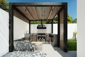 do realistic landscape design for houses, villas, and outdoor projects