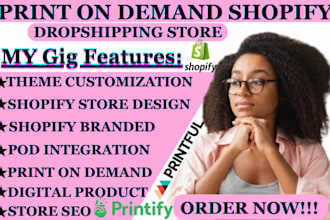 create print on demand shopify store, shopify pod dropshipping shopify printify