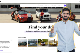 build a car rental turo clone app and website