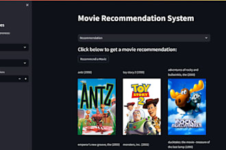 develop a recommendation system using python