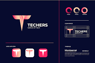 create a minimalist logo design for your business with free brand guidelines