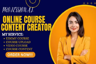 create online course for course curriculum creation