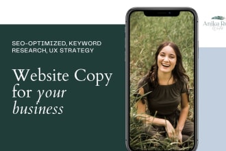 write SEO website copy with UX strategy