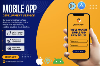 develop android and ios mobile app using react native
