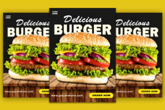 design food flyers, posters, banners, and food menu