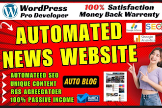 create professional automated news website wordpress autoblog