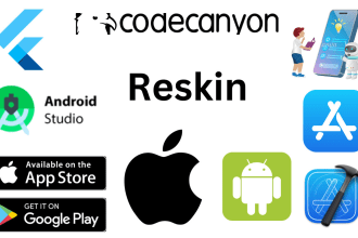 reskin, rebrand, set up, bug fix in codecanyon  flutter code