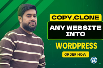 copy, clone or duplicate any website into wordpress
