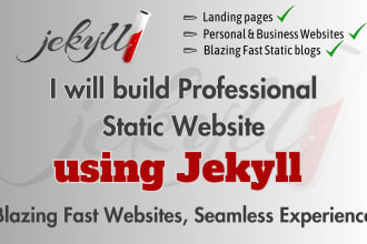 create the fastest SEO optimized static website using jekyll
