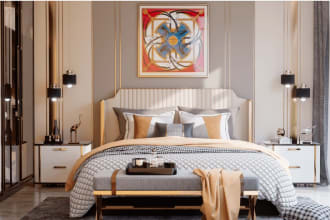 do 3d realistic interior design and decoration of your house