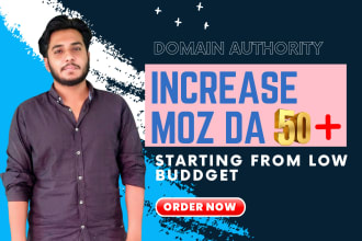 increase domain authority da 50 plus on moz