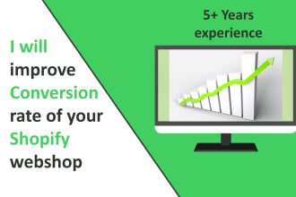 improve the conversion rate of your shopify webshop