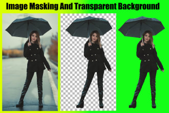 do photoshop image masking and transparent background