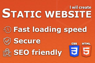 design and create a static website