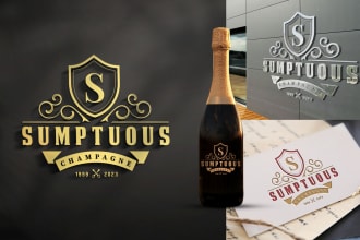 design luxury minimalist logo with brand guidelines