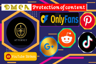 send dmca takedown notice google, fb, reddit, ig, tiktok, onlyfans, ebay, etsy