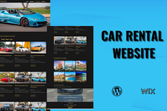 build car rental website car dealership booking car rental website