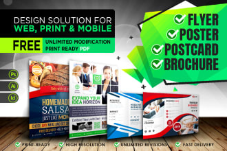 do poster, flyer, leaflet, banner or any graphic design