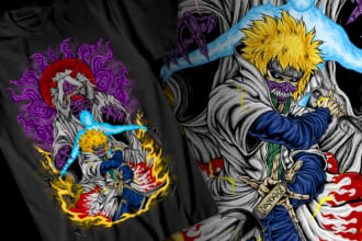 custom amazing badas anime comic and manga characters