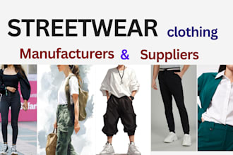 find streetwear clothing manufacturers in italy portugal europe