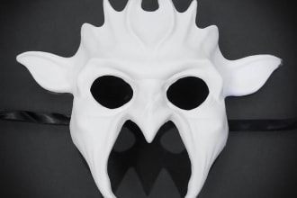 create custom 3d model for mask knight armor props cosplay harmar for printing