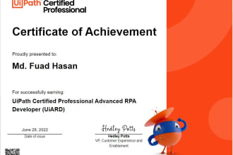 automate your manual business processes using uipath rpa robots