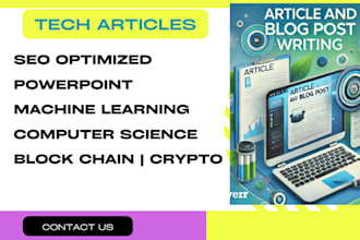 write SEO articles and presentations for ai tech crypto etc