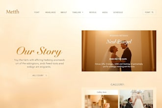 design  customized wedding website for you