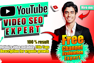 expert youtube SEO to rank your videos and boost views