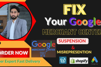 setup feed shopping ads, fix google merchant center suspension