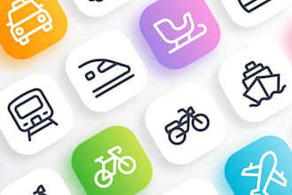 do awesome and custom vector icon design
