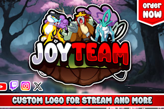 design a pokemon logo for stream, card review and more