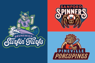 create a custom sports team logo