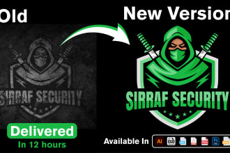 redo, recreate, redesign, refresh, upgrade, enhance,  vectorize your logo