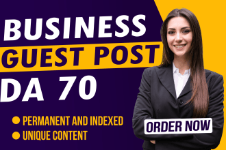 do high DR business finance guest post for seo backlinks