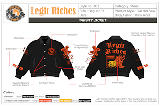 create a streetwear techpack for your clothing brand