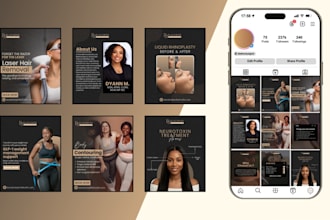 be your med spa social media manager for monthly content
