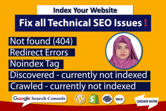 fix google search console index error issues in shopify wordpress wix etc