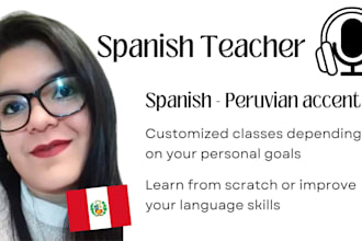 the best spanish teacher from peru