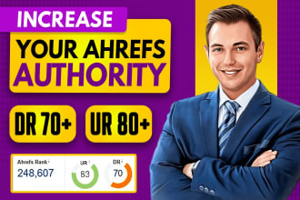 increase DR domain rating, ahrefs DR, increase ur with authority backlinks