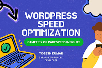 increase wordpress speed optimization, pagespeed insights and gtmetrix