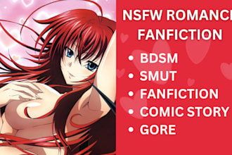 write nsfw fanfiction comic fantasy romance erotica story gay anime sfw darkfic