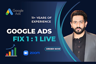 fix issues in your google ads account, campaigns live 1 on 1