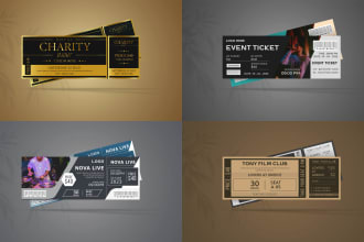 design modern tickets for any event