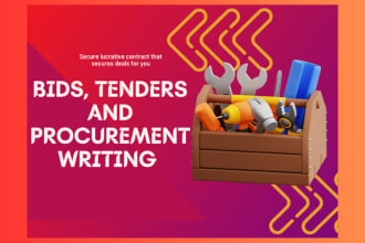 bids for rfp, rfq,rfi, tender writing and  submission