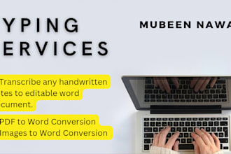 convert PDF, image and handwritten notes to word document